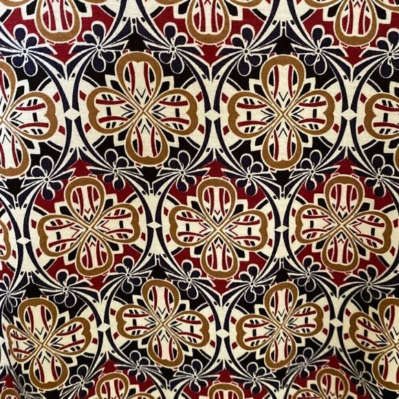 Max Edition Women’s Navy Print Tunic with Bell Sleeves and Asymmetric Hem, Size - Picture 3 of 8